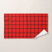 Ensemble De Serviettes De Bain En Tartan Rouge Mod (Serviette à main)