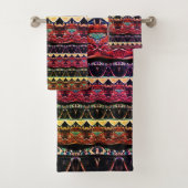 Ensemble de serviettes de bain en verre de vin mul (En situation)