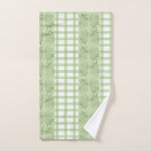 Ensemble de serviettes de bain En vichy vert (Serviette à main)