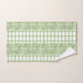 Ensemble de serviettes de bain En vichy vert (Serviette à main)