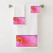 Ensemble de serviettes de bain fantaisie florale (En situation)