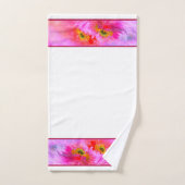 Ensemble de serviettes de bain fantaisie florale (Serviette à main)