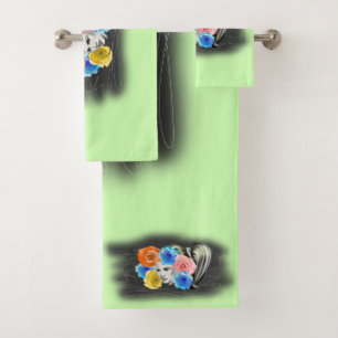 Ensemble de serviettes de bain Femme aux cheveux r