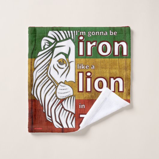 ensemble de serviettes de bain "FER LION" (Gant de toilette)
