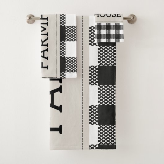 Ensemble de serviettes de bain ferme (En situation)