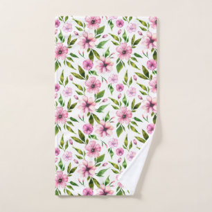 Ensemble de serviettes de bain Feuille vert Abstra