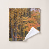 Ensemble de serviettes de bain Feuilles d'automne (Gant de toilette)