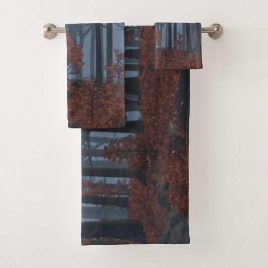 Ensemble de serviettes de bain Feuilles d'hiver (En situation)