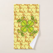 Ensemble de serviettes de bain - Feuilles ivoire e (Serviette à main)