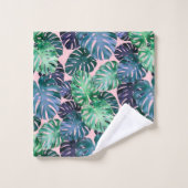 Ensemble de serviettes de bain Feuilles Monstera T (Gant de toilette)