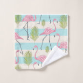 Ensemble de serviettes de bain Flamant rose (Gant de toilette)