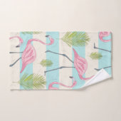 Ensemble de serviettes de bain Flamant rose (Serviette à main)
