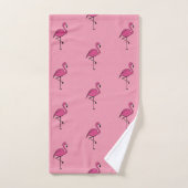 Ensemble de serviettes de bain Flamant Rose Mignon (Serviette à main)