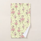 Ensemble de serviettes de bain Flamants roses (Serviette à main)