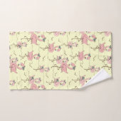 Ensemble de serviettes de bain Flamants roses (Serviette à main)