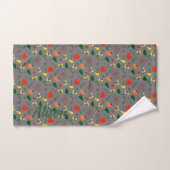 Ensemble de serviettes de bain fleur sauvage vert (Serviette à main)