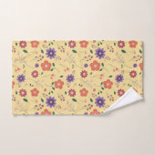 Ensemble de serviettes de bain fleurie de printemp (Serviette à main)