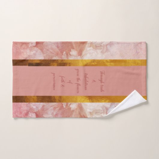 Ensemble de serviettes de bain Fleurs de Foi (Pêch (Serviette à main)