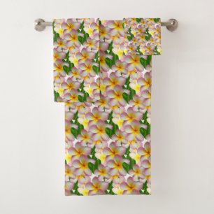 Ensemble de serviettes de bain Fleurs de frangipan