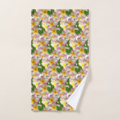 Ensemble de serviettes de bain Fleurs de frangipan (Serviette à main)