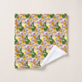 Ensemble de serviettes de bain Fleurs de frangipan (Gant de toilette)