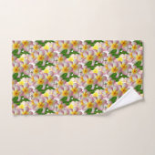 Ensemble de serviettes de bain Fleurs de frangipan (Serviette à main)