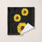 Ensemble de serviettes de bain fleurs florales mod (Gant de toilette)