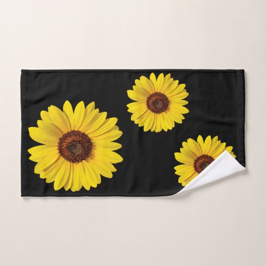 Ensemble de serviettes de bain fleurs florales mod (Serviette à main)