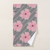 Ensemble de serviettes de bain Fleurs roses et ray (Serviette à main)