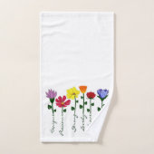 Ensemble de serviettes de bain - Fleurs sauvages e (Serviette à main)