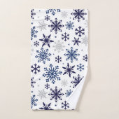 ensemble de serviettes de bain flocons de neige (Serviette à main)