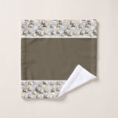 ensemble de serviettes de bain flocons de neige et (Gant de toilette)