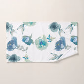 Ensemble de serviettes de bain Floral bleu (Serviette à main)