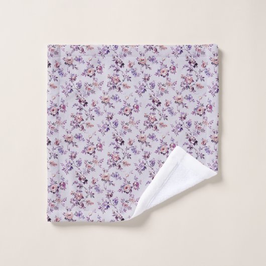 Ensemble De Serviettes De Bain Floral De Luxe (Gant de toilette)
