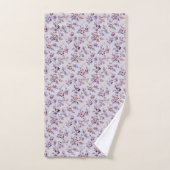 Ensemble De Serviettes De Bain Floral De Luxe (Serviette à main)