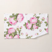   Ensemble De Serviettes De Bain Floral Rose (Serviette à main)