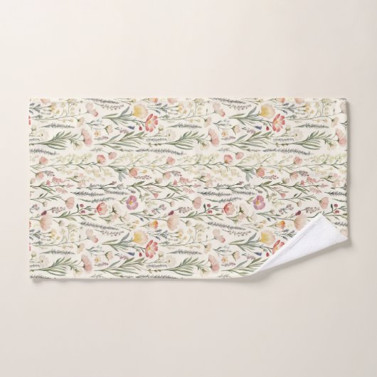 Ensemble de serviettes de bain Floral Springtime (Serviette à main)