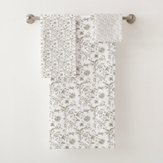 Ensemble de serviettes de bain florales