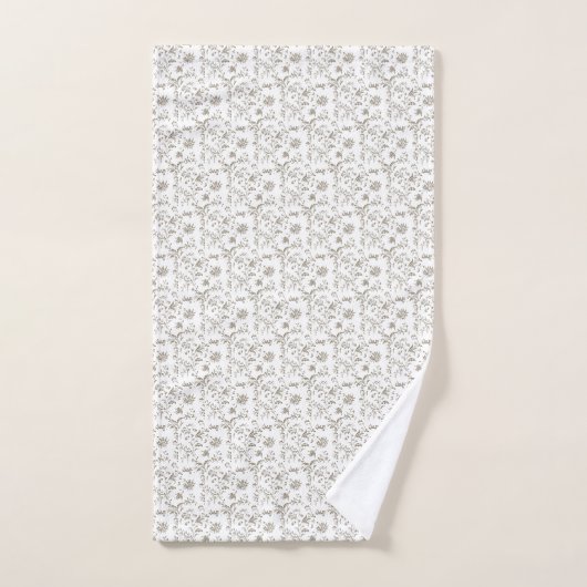 Ensemble de serviettes de bain florales (Serviette à main)