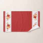 Ensemble de serviettes de bain florales aquarelle (Serviette à main)