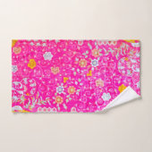 Ensemble de serviettes de bain florales Art Déco r (Serviette à main)