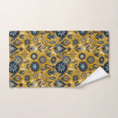 Ensemble de serviettes de bain florales bleues et (Serviette à main)