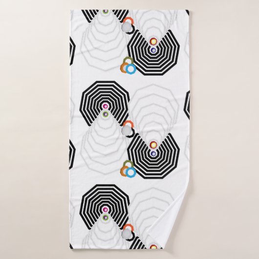 Ensemble de serviettes de bain Formes et Couleurs (Serviette de bain)