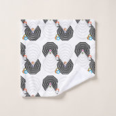 Ensemble de serviettes de bain Formes et Couleurs (Gant de toilette)