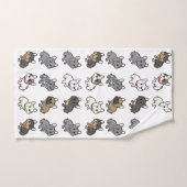 ensemble de serviettes de bain frenchie personnali (Serviette à main)