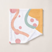 Ensemble de serviettes de bain géométrique Abstrai (Gant de toilette)