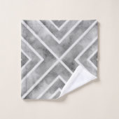 Ensemble de serviettes de bain géométrique carré g (Gant de toilette)