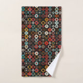 Ensemble de serviettes de bain géométriques Cercle (Serviette à main)