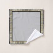 Ensemble de serviettes de bain géométriques Moody (Gant de toilette)