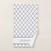 Ensemble de serviettes de bain géométriques person (Serviette à main)